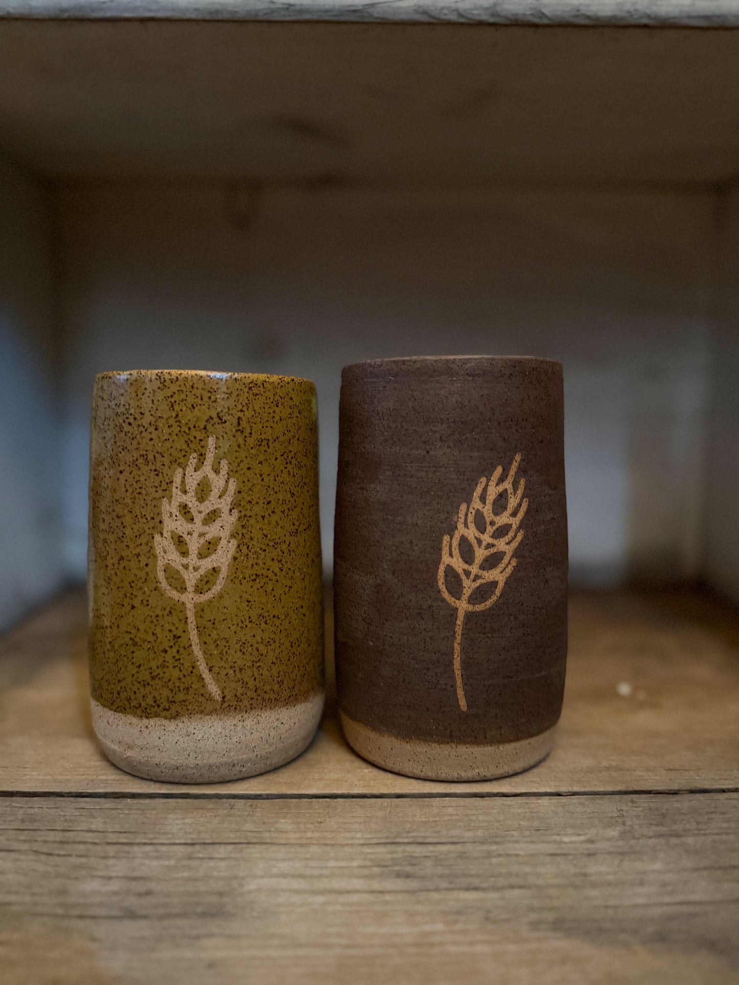 Handmade Cup- Summer Fallow (brown)